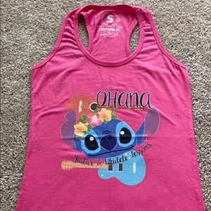 NWOT Stitch Ohana Racerback Tank Top Shirt